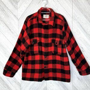 Vintage Big Bill Buffalo Plaid Wool Jacket Mens XL Hunting Logger Canada Shacket